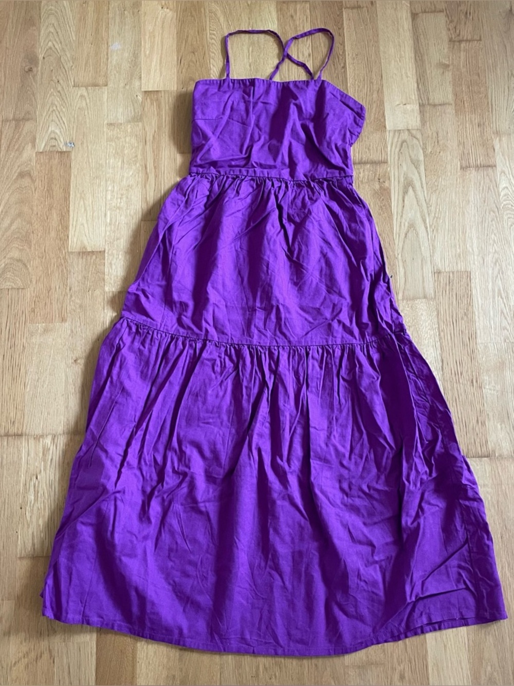 Rove JOIE Midi Dress in purple linen size Small